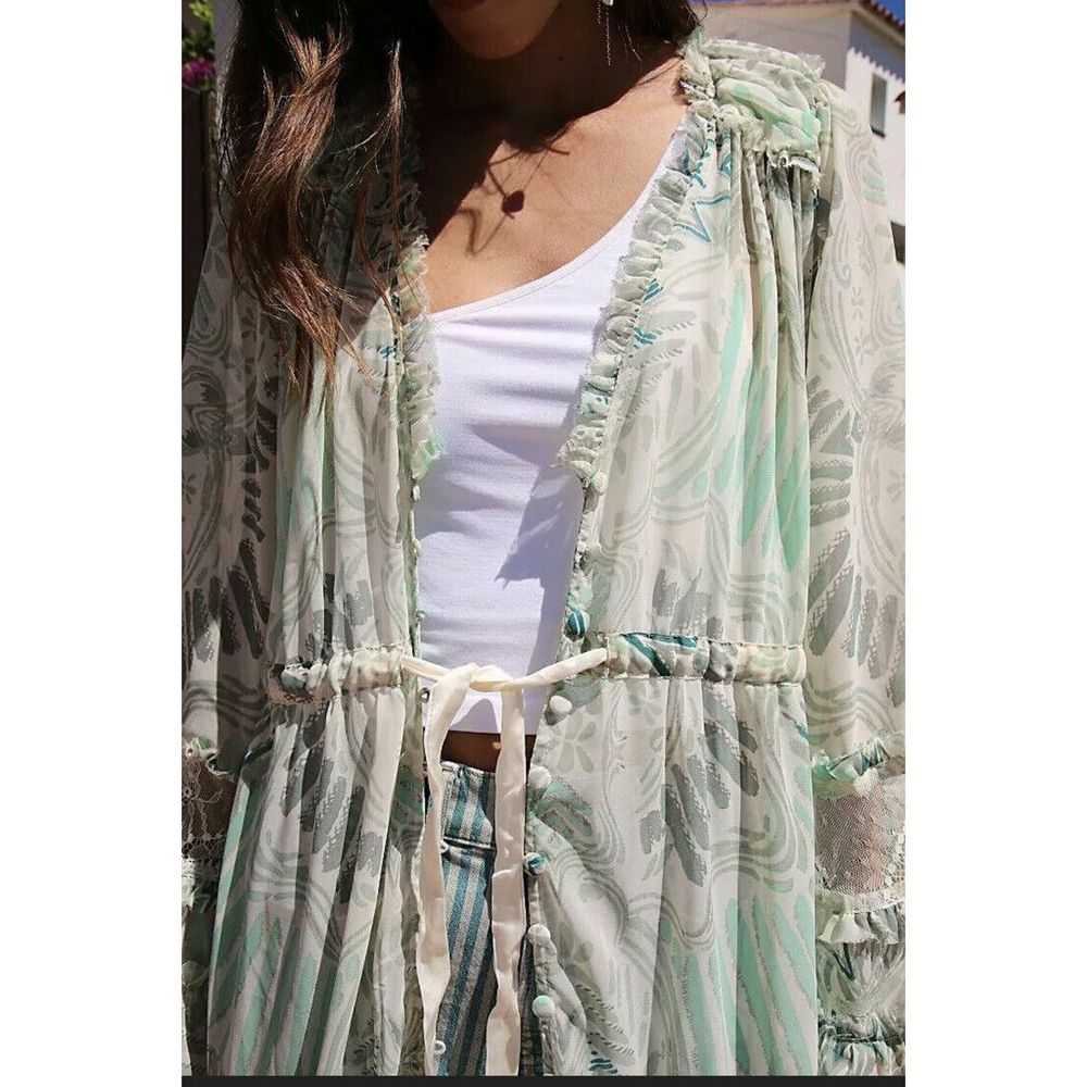 NEW Free People Bali Lover To Lover Maxi Dress / Duster Size XS - Picture 5 of 9